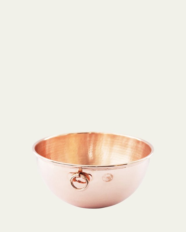 Vintage Inspired Copper Mixing Bowl, 10"